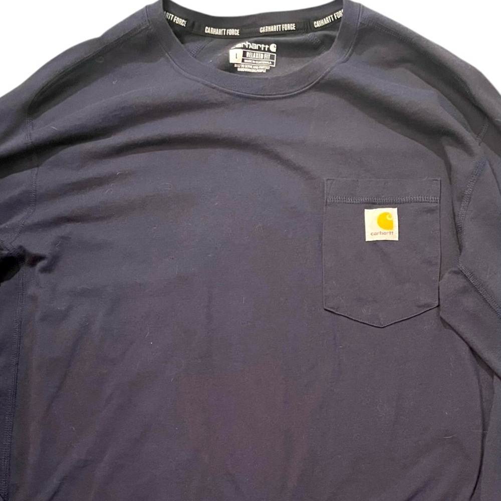 Carhartt Navy Long Sleeve Tee